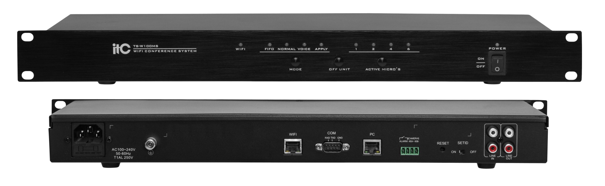 Беспроводная конференц-система ITC TS-W100MS Бюджетный контроллер б/п